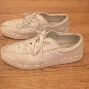 White Tretorns Size 8
